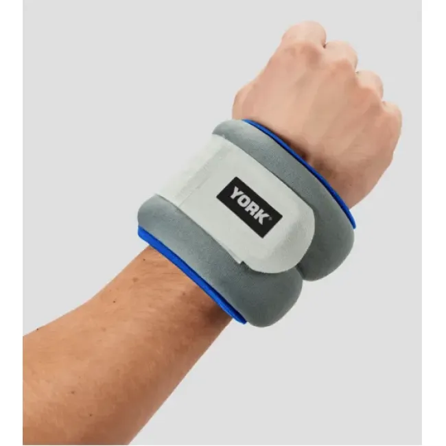 Утяжелители York Fitness Soft для рук и ног 2х1,5кг серый