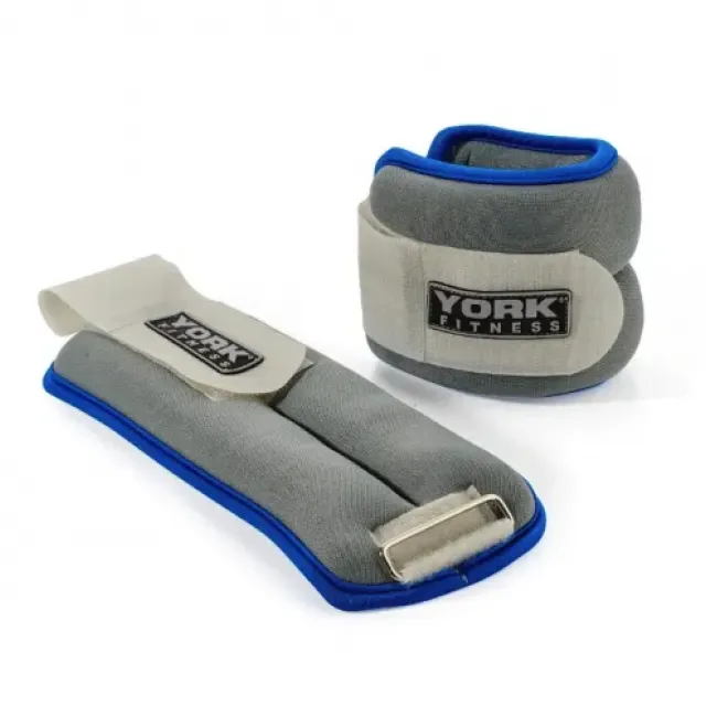 Утяжелители York Fitness Soft для рук и ног 2х1,5кг серый
