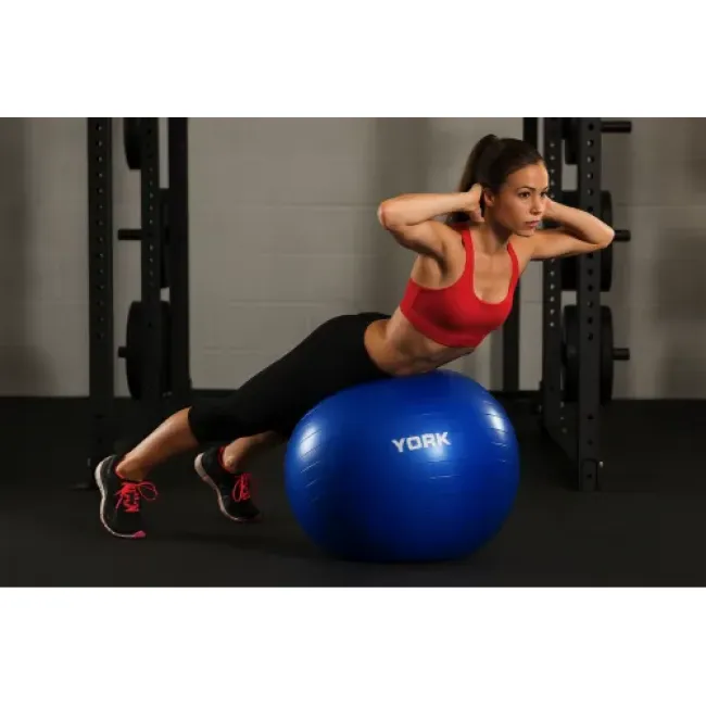 Фитбол York Fitness 65см синий + насос