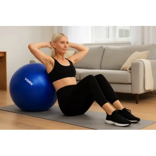 Фитбол York Fitness 65см синий + насос