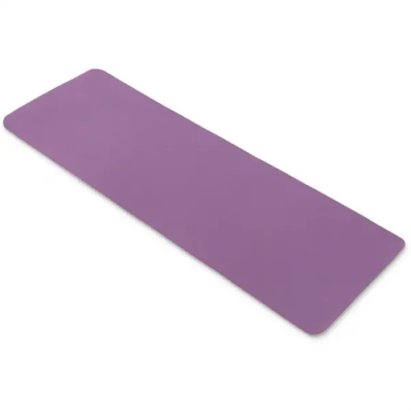 Килимок (мат) для фітнесу та йоги Queenfit ТРЕ 0,6 см рожево-фіолетовий