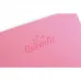 Килимок (мат) для фітнесу та йоги Queenfit ТРЕ 0,6 см рожево-фіолетовий