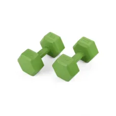 Набір гантелі композитних Gymtek 2х4 кг зелений