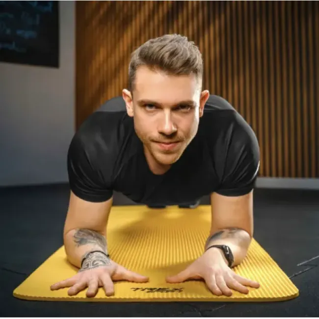 Килимок для йоги Trex Sport TX-018NGM NBR 1см 180х60 жовтий