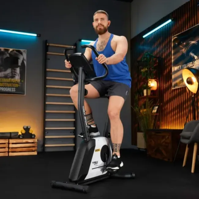 Велотренажер Trex Sport TX-500MB IRON магнітний білий