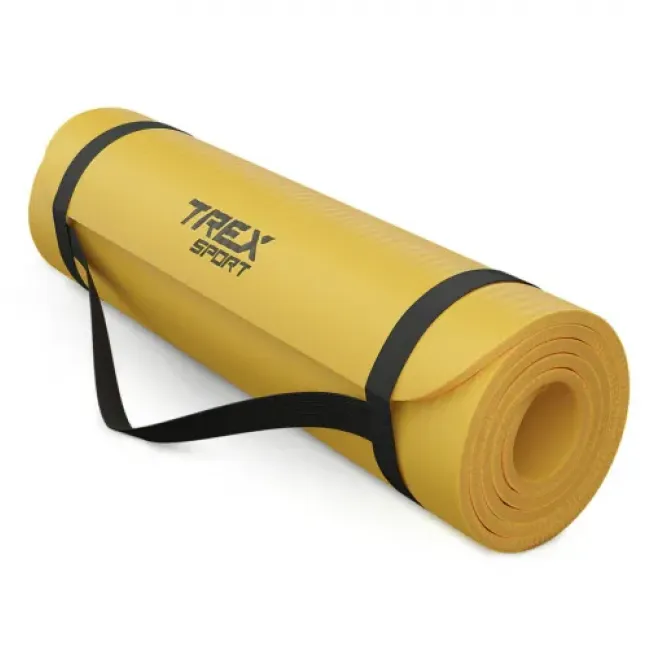 Килимок для йоги Trex Sport TX-018NGM NBR 1см 180х60 жовтий