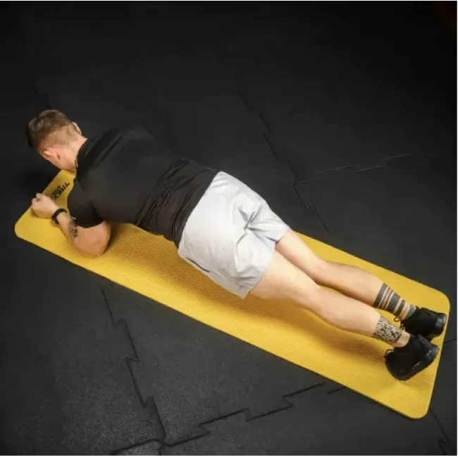 Килимок для йоги Trex Sport TX-018NGM NBR 1см 180х60 жовтий
