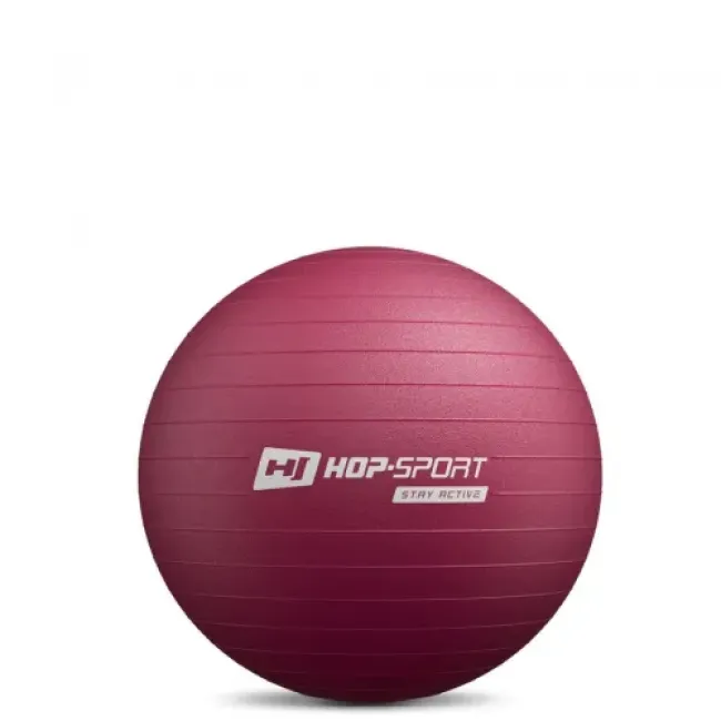 Фитбол Hop-Sport 45см сливовый + насос