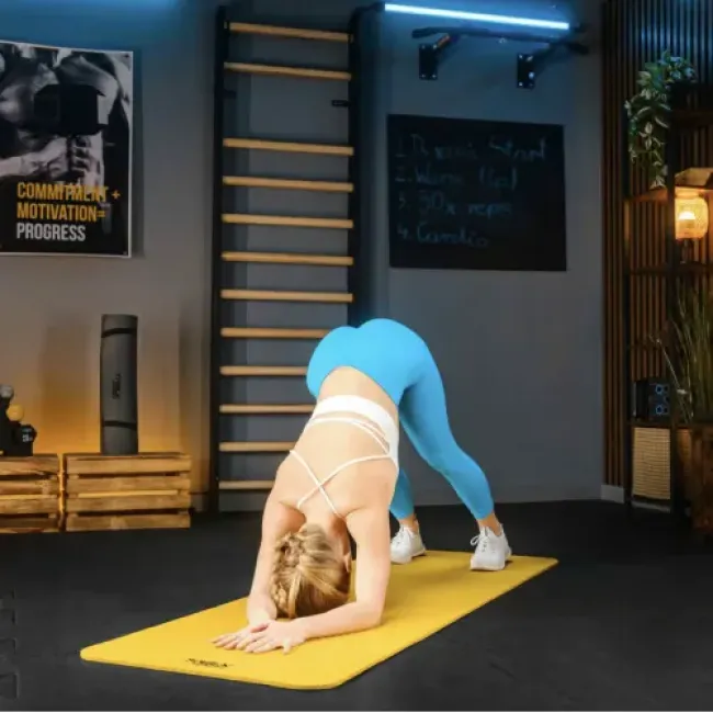 Килимок для йоги Trex Sport TX-018NGM NBR 1см 180х60 жовтий