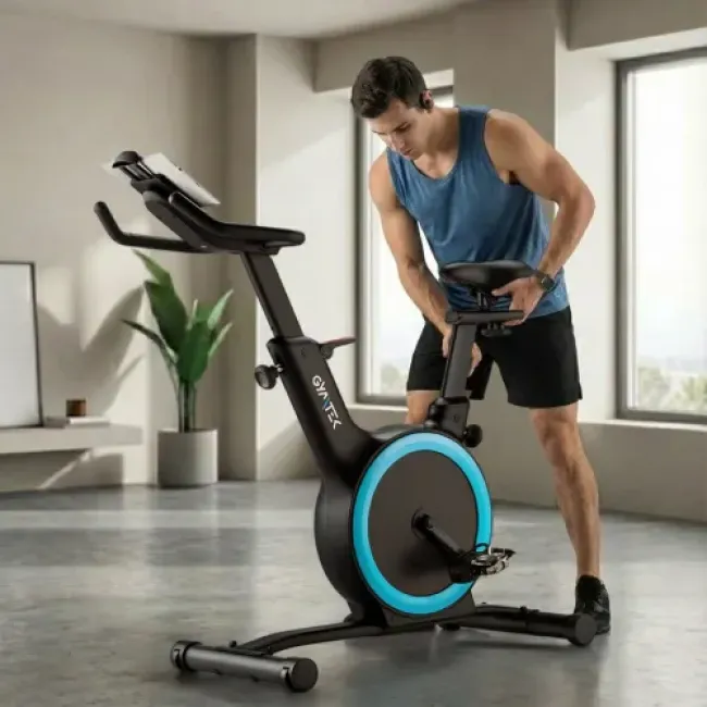 Велотренажер - спінбайк Gymtek XB Cardio магнітний синій