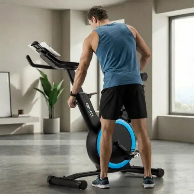Велотренажер - спінбайк Gymtek XB Cardio магнітний синій