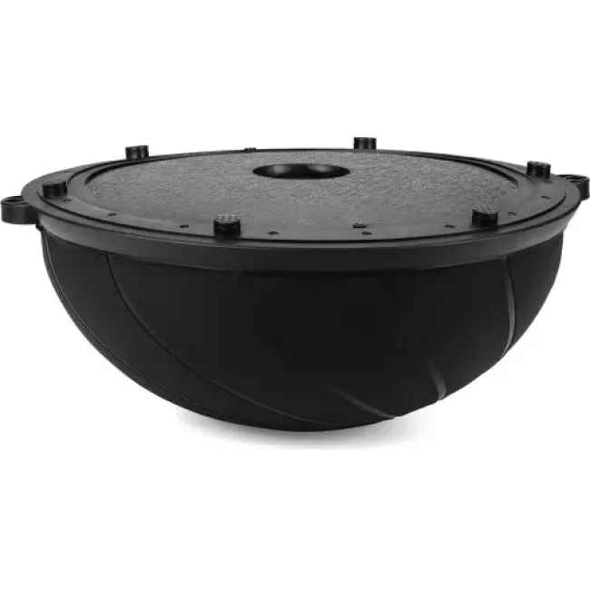 Балансировочная полусфера Gymtek Flex Core Half Ball 58см с эспандерами + насос черный