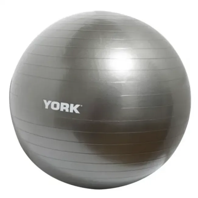 Фитбол York Fitness 75см серый + насос