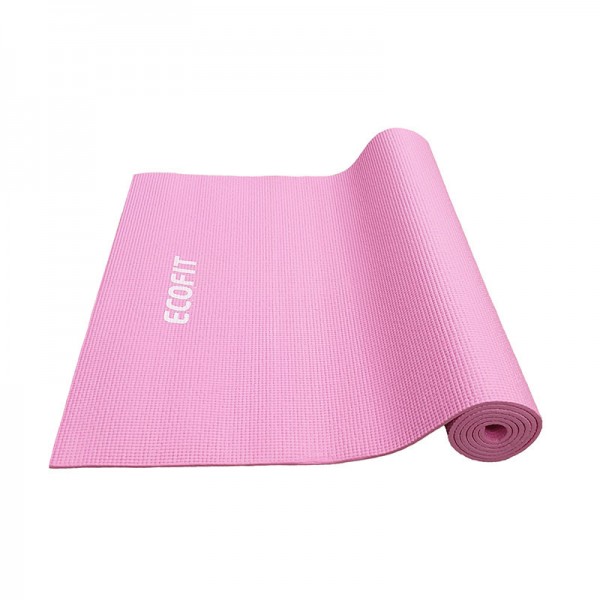 Коврик для йоги и фитнеса Ecofit MD9010, 1730*610*6 мм, розовый