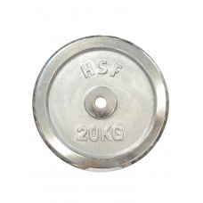 Блин (диск) хромированный 20 кг металлический HouseFit 30 мм DB C102-20