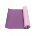 Коврик для йоги и фитнеса Ecofit MD9032 двухслойный перфорированныйTPE 1830*610*6мм фиолетовый