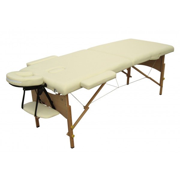 Массажный стол складной 2-х секционный HY-20110 белый