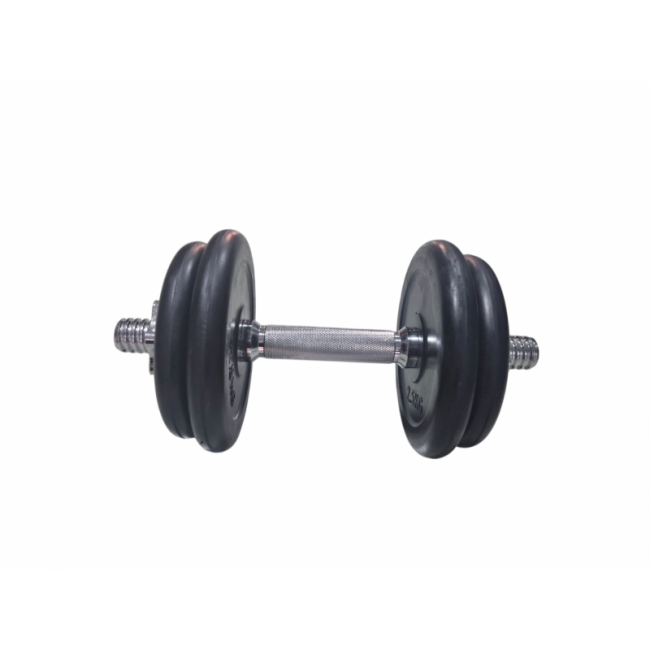 Гантель с резиновым покрытием MD2502 – 10 кг.