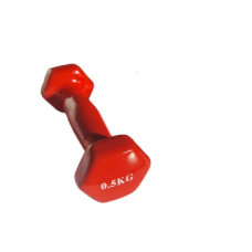 Гантель для фитнеса 0,5 кг 1шт с виниловым покрытием EcoFit MD2025