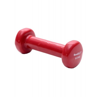 Гантель для фитнеса 0,5 кг 1шт виниловая HouseFit D086-0.5