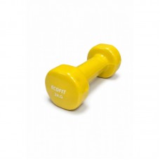 Гантель для фитнеса 2 кг 1шт с виниловым покрытием EcoFit MD2025