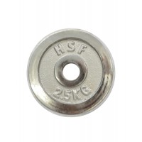Диск хромований 2,5 кг металевий HouseFit 30 мм DB C102-2.5