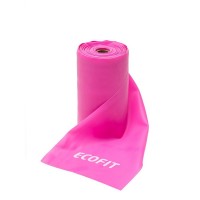 Эспандер лента для фитнеса (розовая) EcoFit MD1320 12 м ТПЕ 1200 * 150 * 0,4 мм