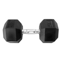 Гантель гексагональная обрезиненная 25 кг InterAtletika Explode PD-108-25