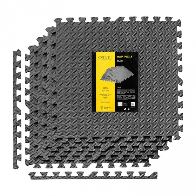 Мат-пазл (ласточкин хвост) 4FIZJO Mat Puzzle EVA 120 x 120 x 1 cм Black (P-5907222931011) Мат-пазл (ласточкин хвост) 4FIZJO Mat Puzzle EVA 120 x 120 x 1 cм Black (P-5907222931011)