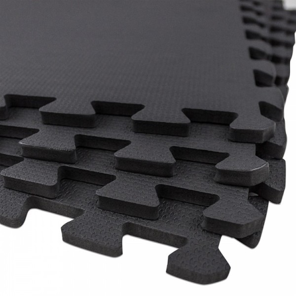 Підлогове покриття для спортзалу SportVida Mat Puzzle 10 мм SV-HK0176 Black