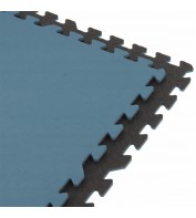 Напольное покрытие для спортзала SportVida Mat Puzzle Multicolor 12 мм SV-HK0177 Black/Blue