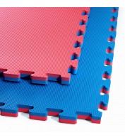 Напольное покрытие для спортзала мат-пазл (ласточкин хвост) 4FIZJO Mat Puzzle EVA 100 x 100 x 2 cм 4FJ0167 Blue/Red