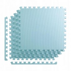 Напольное покрытие для спортзала мат-пазл (ласточкин хвост) 4FIZJO Mat Puzzle EVA 120 x 120 x 1 cм 4FJ0073 Light Blue