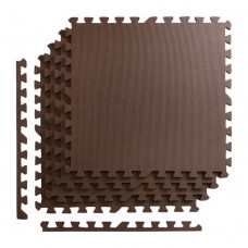 Підлогове покриття для спортзалу мат-пазл (ластівчин хвіст) 4FIZJO Mat Puzzle EVA 120 x 120 x 1 cм 4FJ0074 Braun