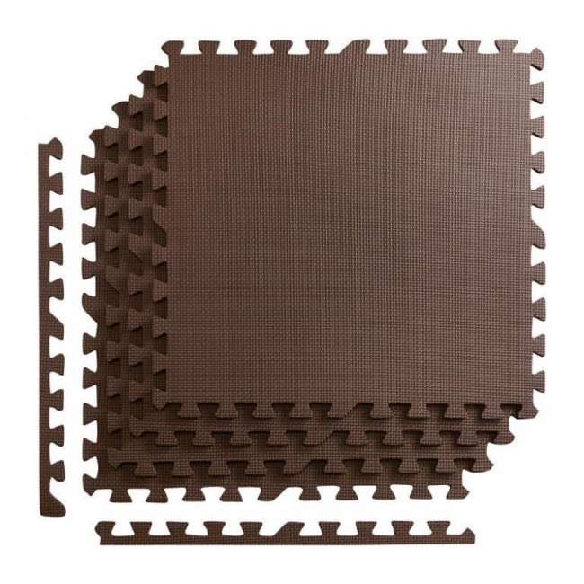 Напольное покрытие для спортзала мат-пазл (ласточкин хвост) 4FIZJO Mat Puzzle EVA 120 x 120 x 1 cм 4FJ0074 Braun Напольное покрытие для спортзала мат-пазл (ласточкин хвост) 4FIZJO Mat Puzzle EVA 120 x 120 x 1 cм 4FJ0074 Braun