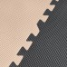 Напольное покрытие для спортзала мат-пазл (ласточкин хвост) 4FIZJO Mat Puzzle EVA 180 x 180 x 1 cм 4FJ0158 Black/Grey/Biege