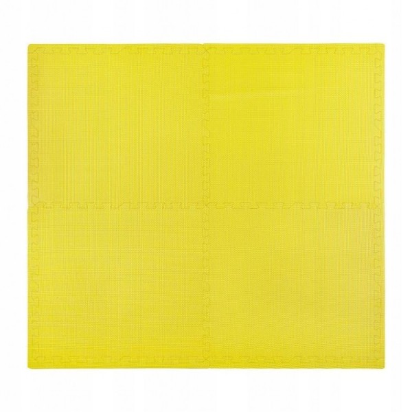 Напольное покрытие для спортзала мат-пазл (ласточкин хвост) 4FIZJO Mat Puzzle EVA 120 x 120 x 1 cм 4FJ0076 Yellow