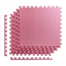 Напольное покрытие для спортзала мат-пазл (ласточкин хвост) 4FIZJO Mat Puzzle EVA 120 x 120 x 1 cм 4FJ0079 Pink