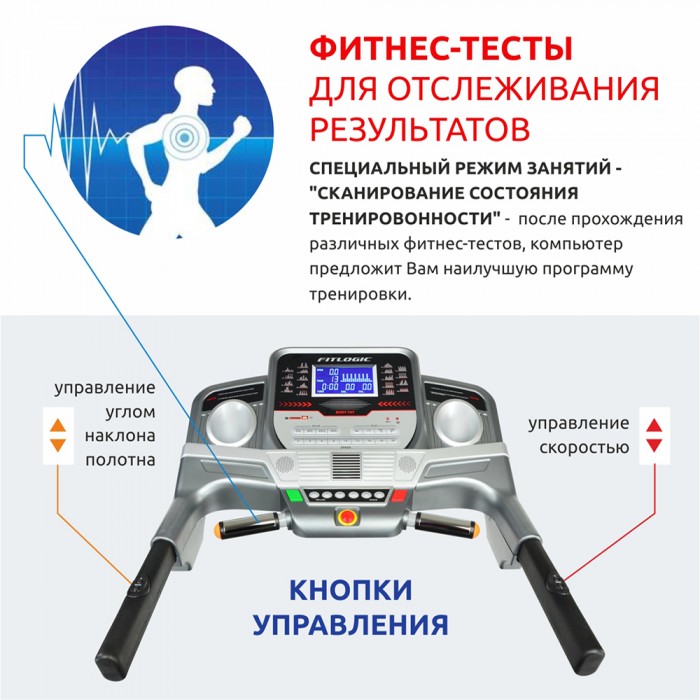 Бігова доріжка FitLogic ET153