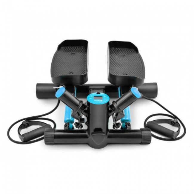 Мини степпер Hop-Sport HS-035S Joy с экспандерами синий
