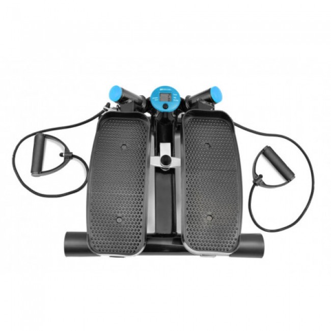 Мини степпер Hop-Sport HS-035S Joy с экспандерами синий