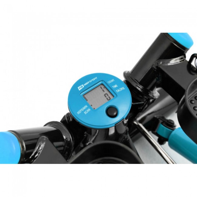 Мини степпер Hop-Sport HS-035S Joy с экспандерами синий