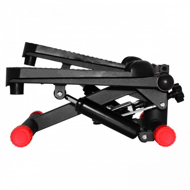 Степпер (міні-степпер) з еспандерами SportVida SV-HK0282 Black / Red