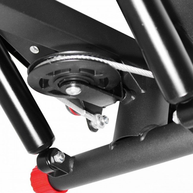 Степпер (міні-степпер) з еспандерами SportVida SV-HK0282 Black / Red