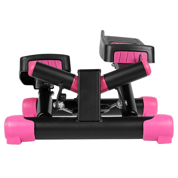 Степпер тренажер поворотний з еспандерами SportVida SV-HK0360 Black / Pink