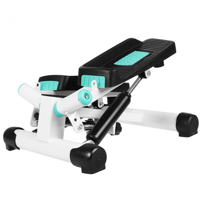 Степпер тренажер поворотний з еспандерами SportVida SV-HK0361 White / Turquoise