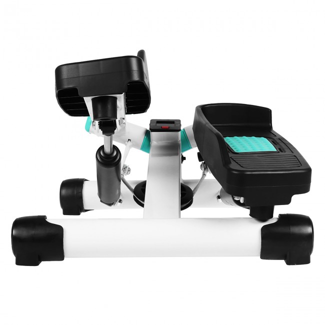 Степпер тренажер поворотний з еспандерами SportVida SV-HK0361 White / Turquoise