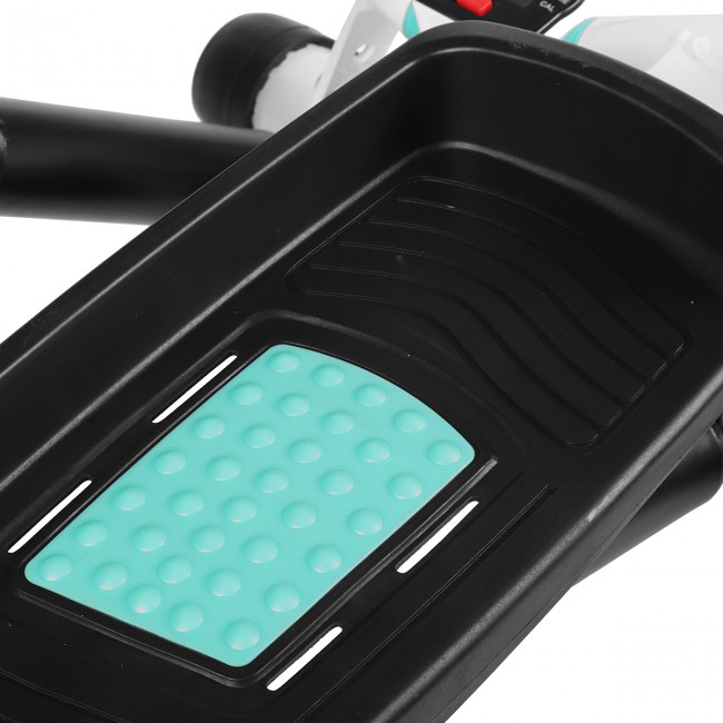 Степпер тренажер поворотний з еспандерами SportVida SV-HK0361 White / Turquoise