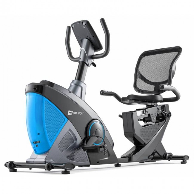 Горизонтальный велотренажер Hop-Sport HS-070L Helix iConsole+ синий Горизонтальный велотренажер Hop-Sport HS-070L Helix iConsole+ синий