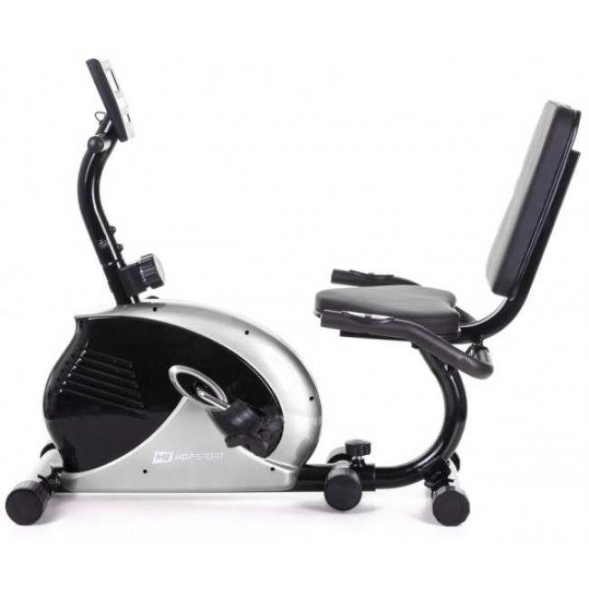 Горизонтальный велотренажер Hop-Sport HS-65R Veiron silver/black